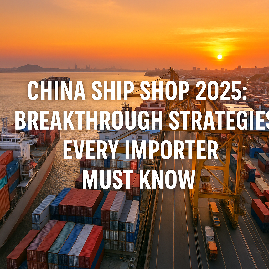 China ship shop 2025 container port at sunset with vessels, cranes, and stacked containers.