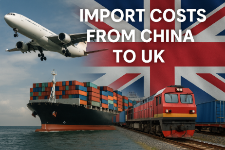 import costs from china to uk