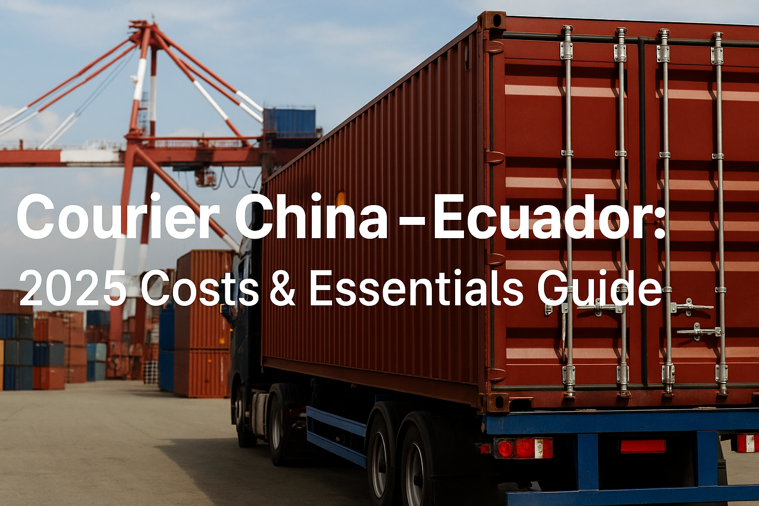 Shipping solutions courier China to Ecuador with cost-saving options.