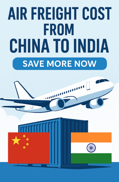 air freight cost from china to india