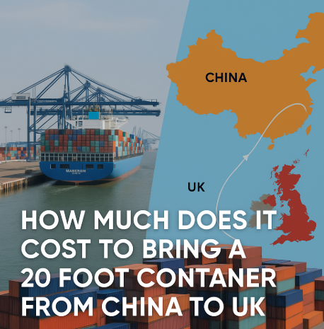how much does it cost to bring a 20 foot container from china to uk
