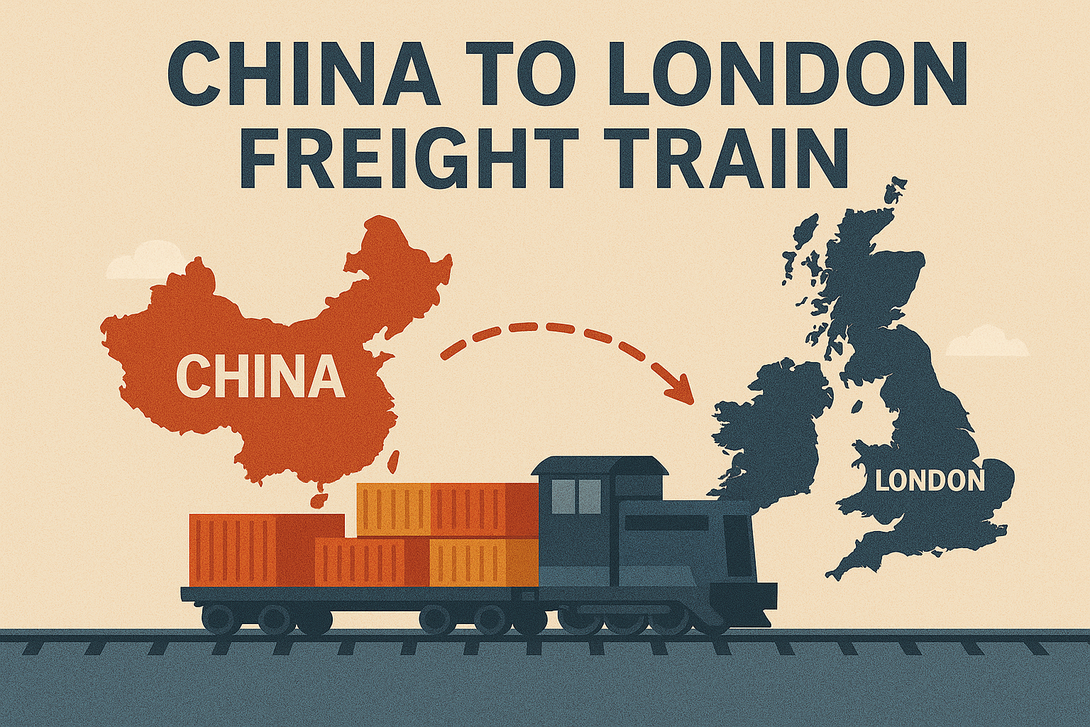 china to london freight train