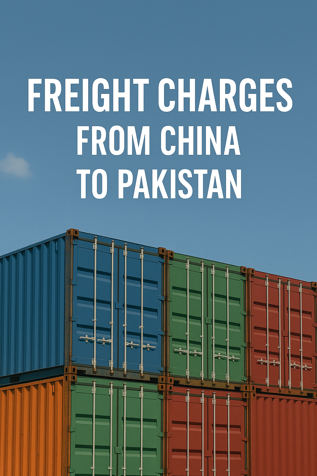 freight charge from china to pakistan