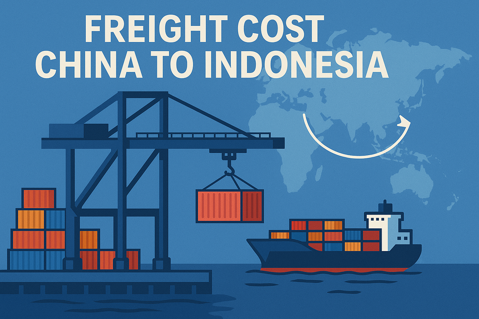 freight cost china to indonesia