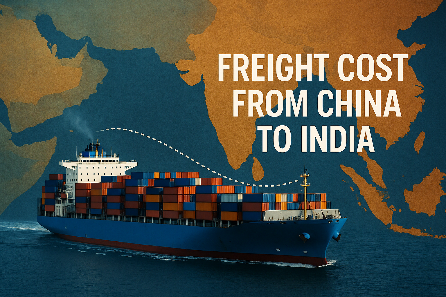 freight cost from china to india
