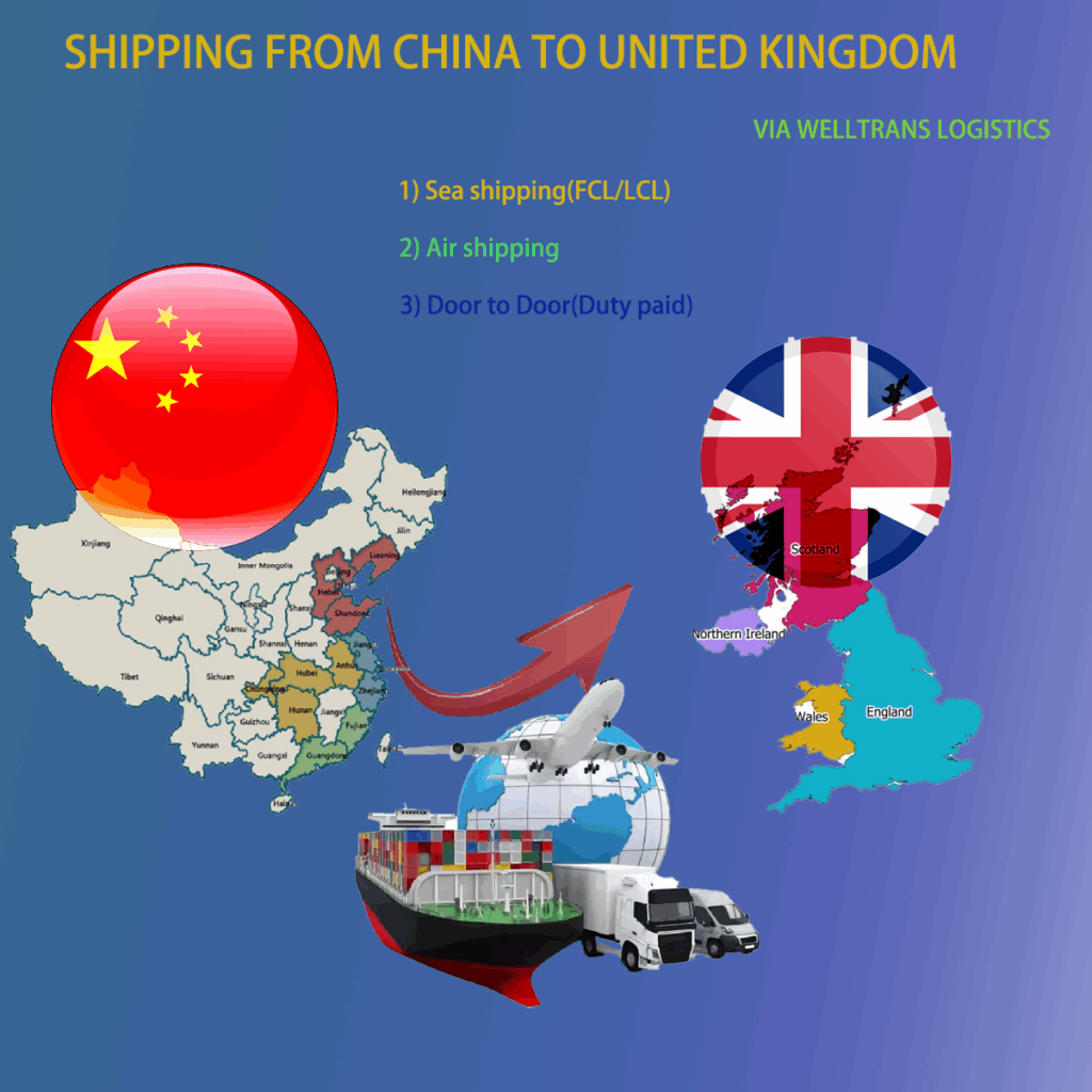 how long is sea freight from china to uk