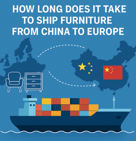 how long does it take to ship furniture from china to europe
