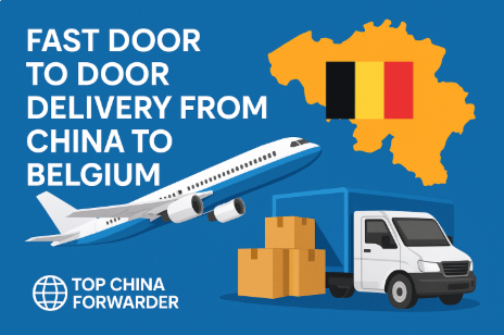 fast door to door delivery from China to Belgium