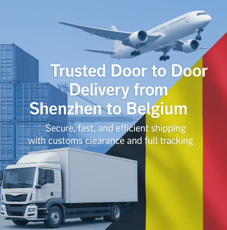 trusted door to door delivery from Shenzhen to Belgium