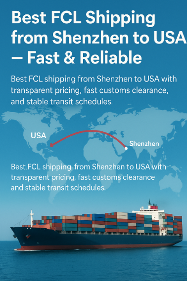 best FCL shipping from Shenzhen to USA