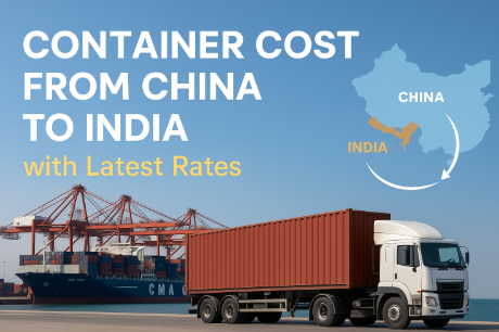 container cost from china to india