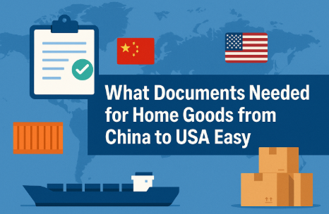 what documents needed for home goods from china to usa