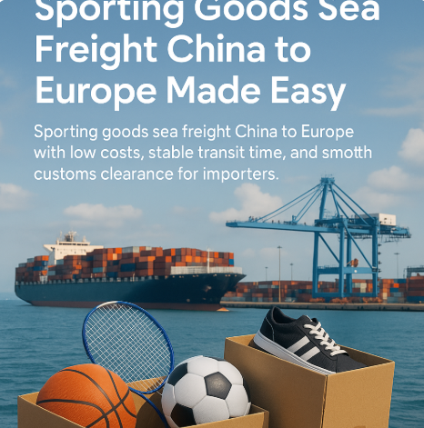 sporting goods sea freight china to europe