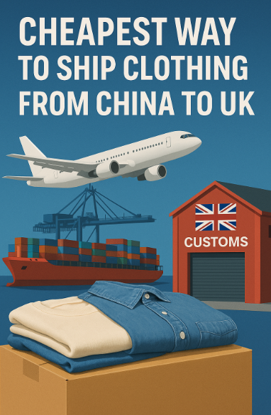 cheapest way to ship clothing from china to uk