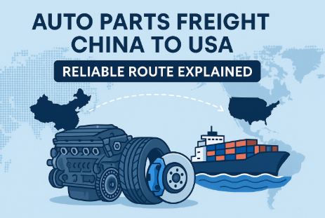 auto parts freight china to usa