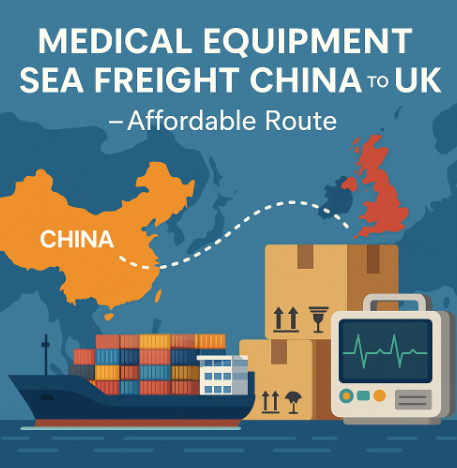 medical equipment sea freight china to uk