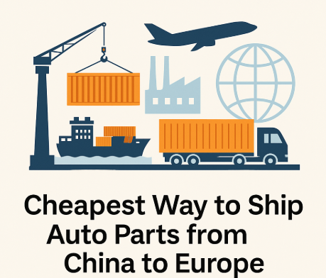 cheapest way to ship auto parts from china to europe