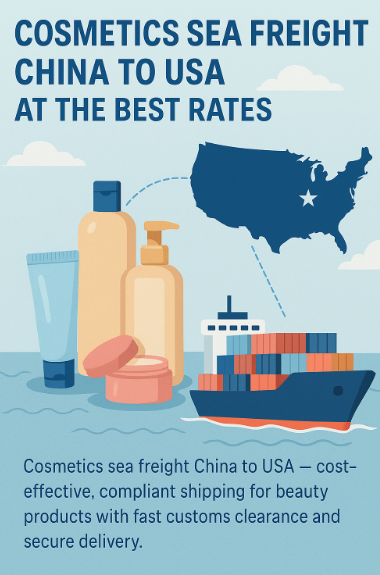 cosmetics sea freight china to usa