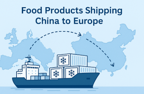 food products shipping china to europe