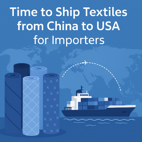 time to ship textiles from china to usa