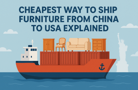 cheapest way to ship furniture from china to usa