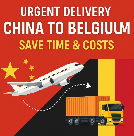 urgent delivery china to belgium