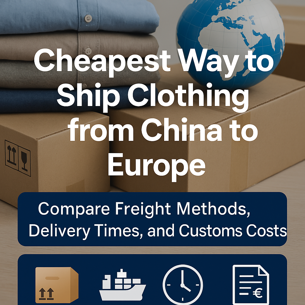 cheapest way to ship clothing from china to europe