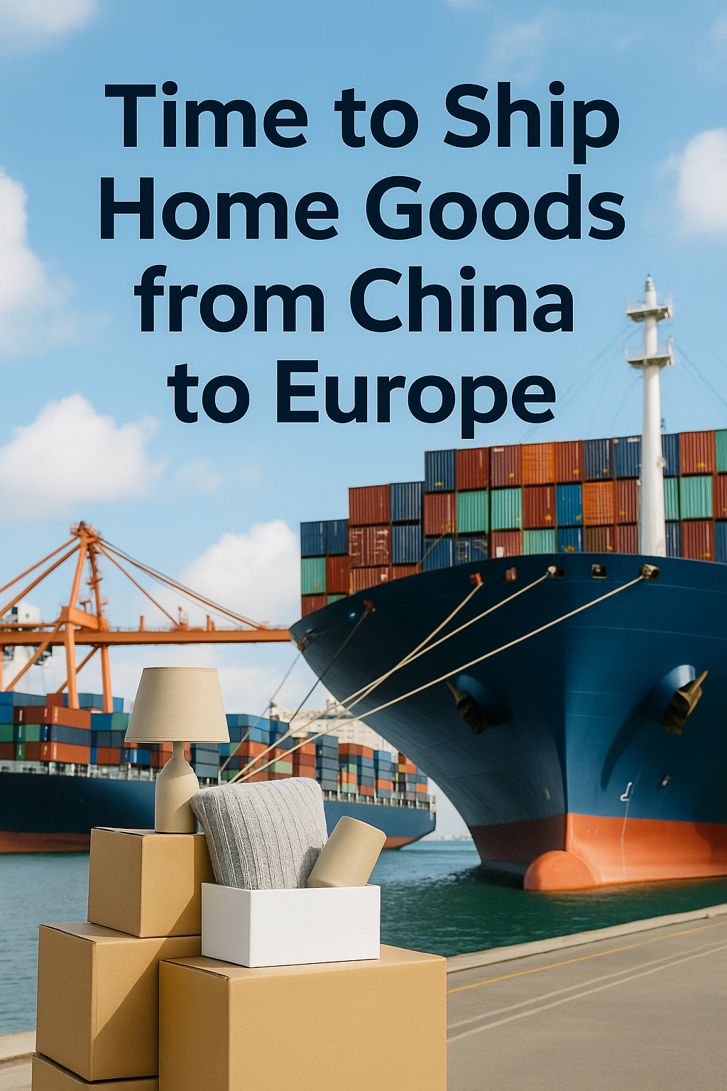 time to ship home goods from china to europe