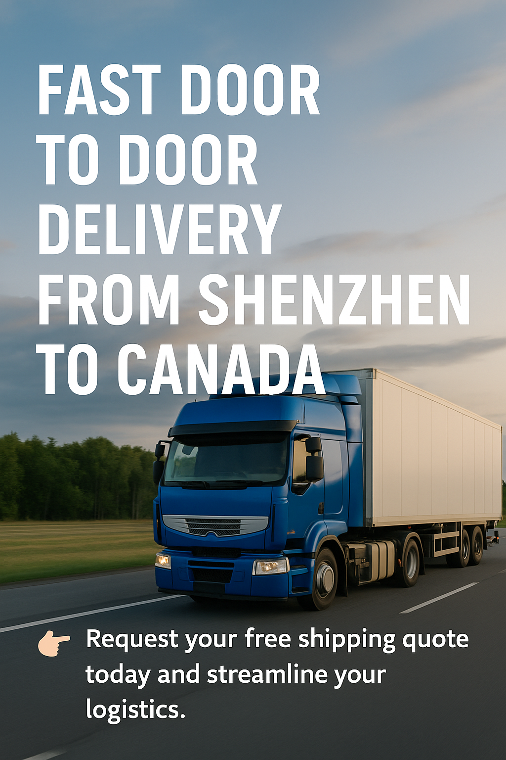 fast door to door delivery from Shenzhen to Canada