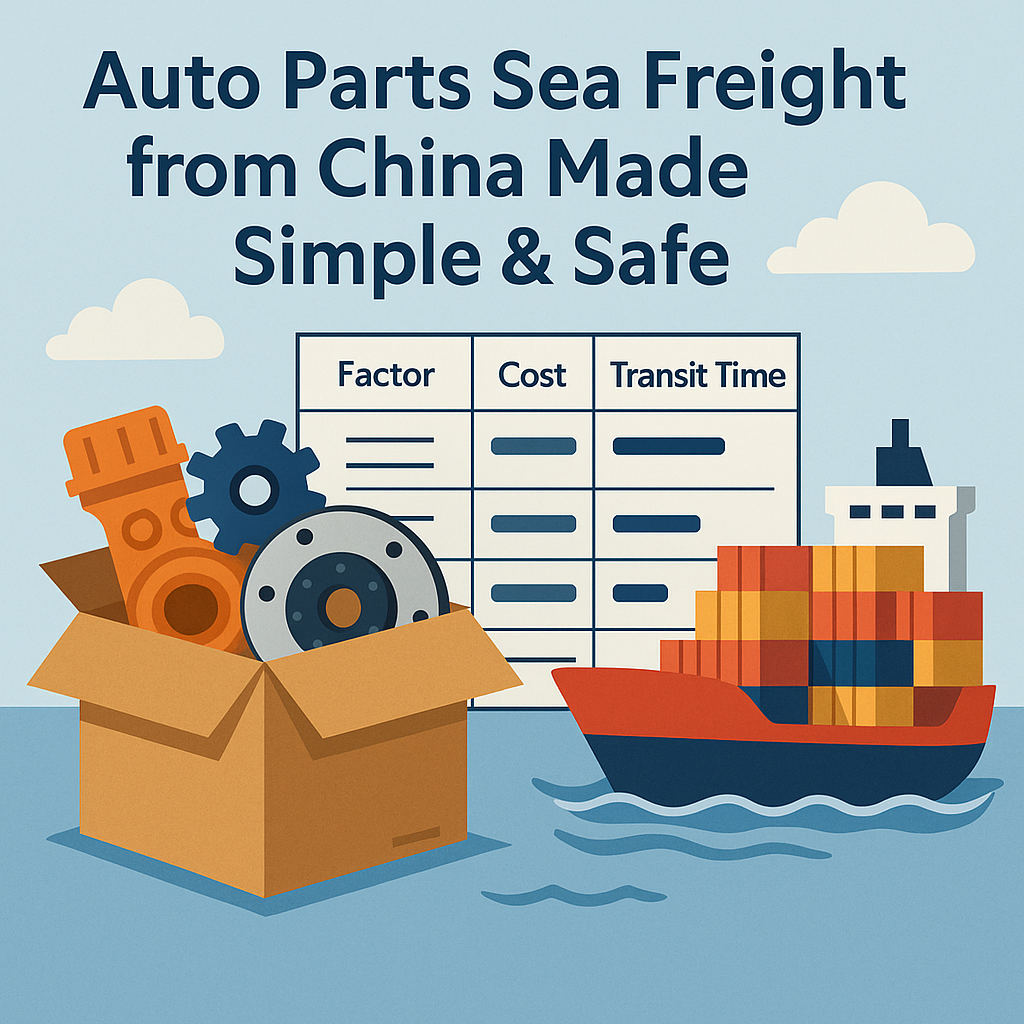 auto parts sea freight from china
