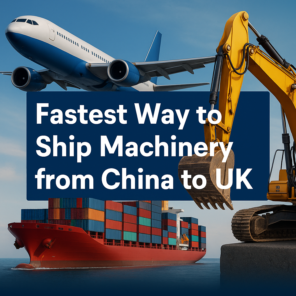 fastest way to ship machinery from china to uk