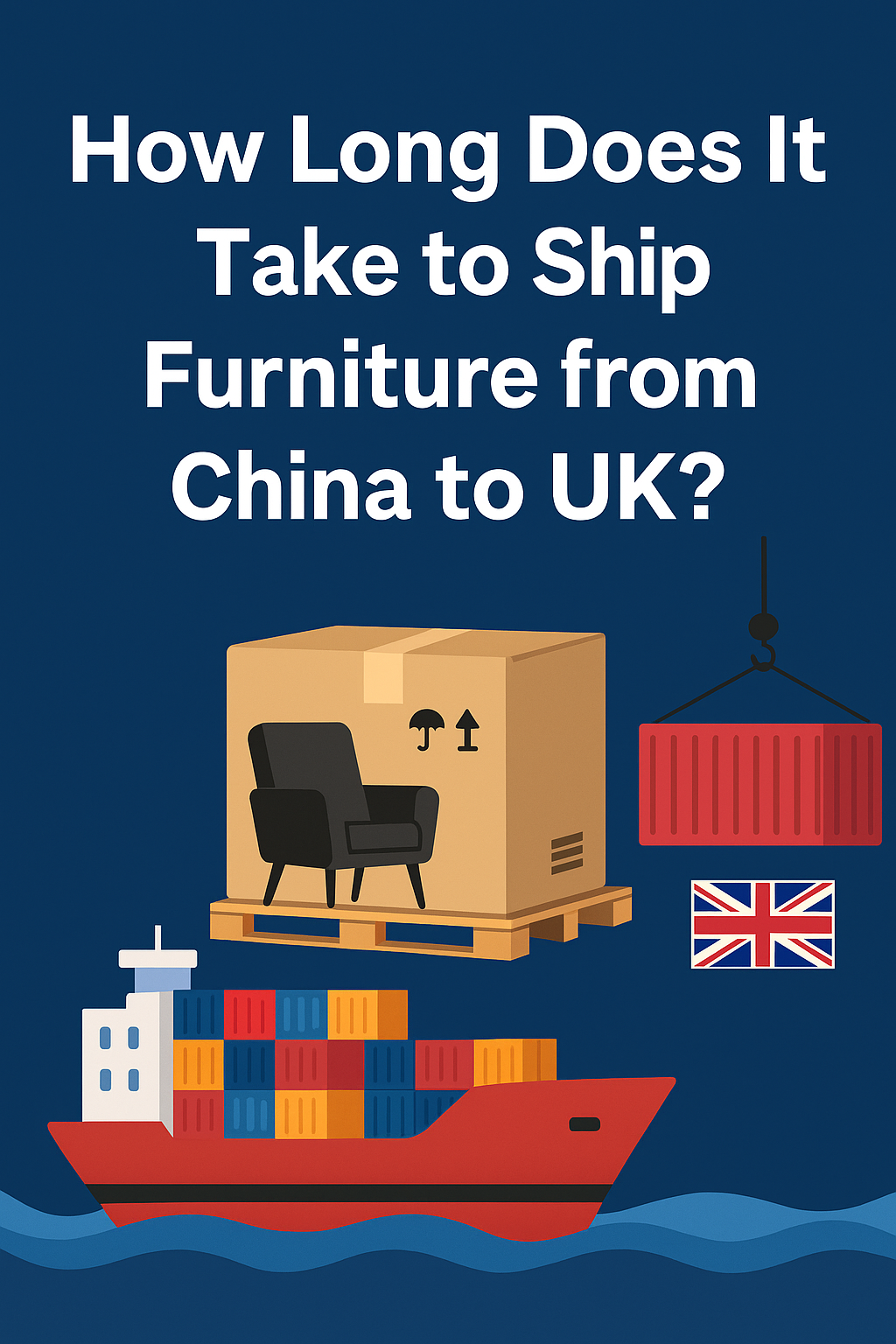 how long does it take to ship furniture from china to uk