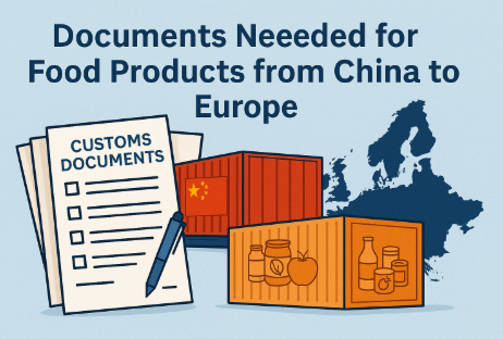 what documents needed for food products from china to europe