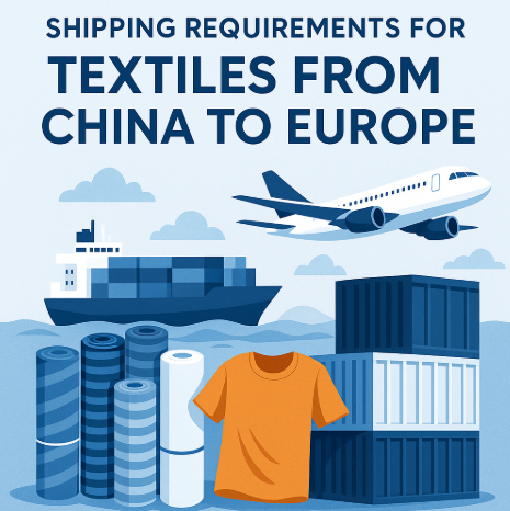 shipping requirements for textiles from china to europe