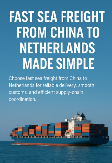 fast sea freight from China to Netherlands