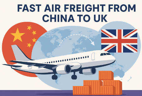 fast air freight from China to UK