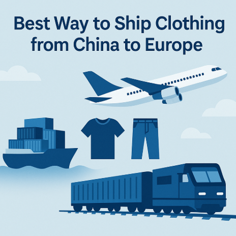 best way to ship clothing from china to europe