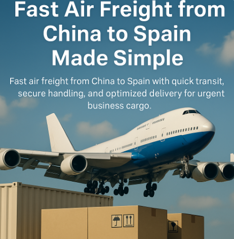 fast air freight from China to Spain
