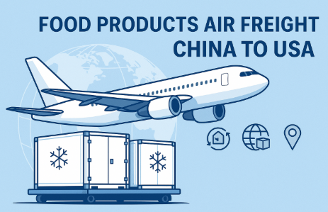 food products air freight china to usa
