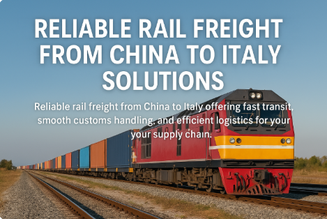 reliable rail freight from China to Italy