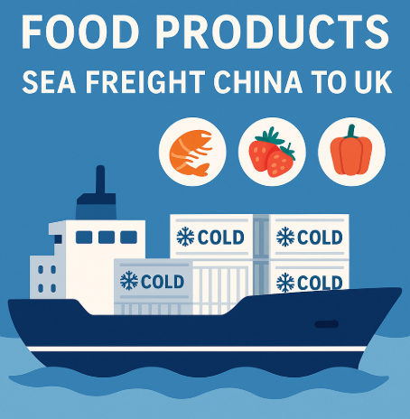 food products sea freight china to uk