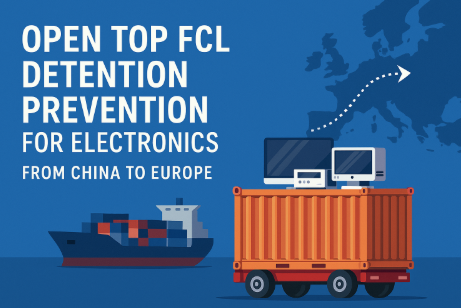Open Top FCL detention prevention for electronics from China to Europe