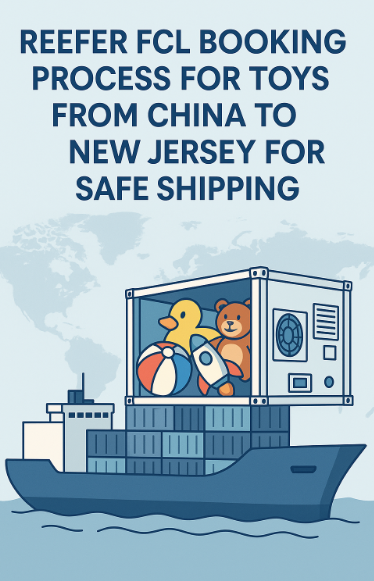 Reefer FCL booking process for toys from China to New Jersey