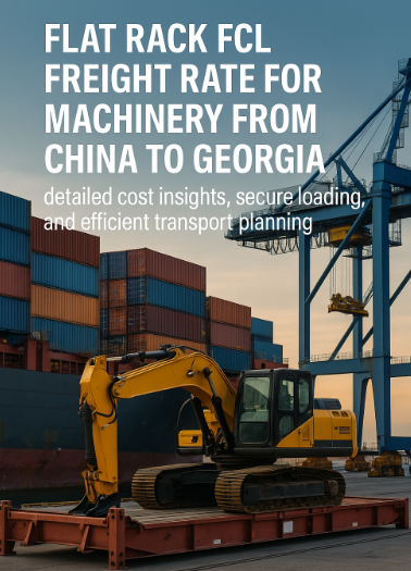 Flat Rack FCL freight rate for machinery from China to Georgia