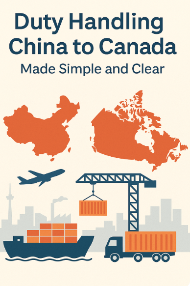 duty handling china to canada