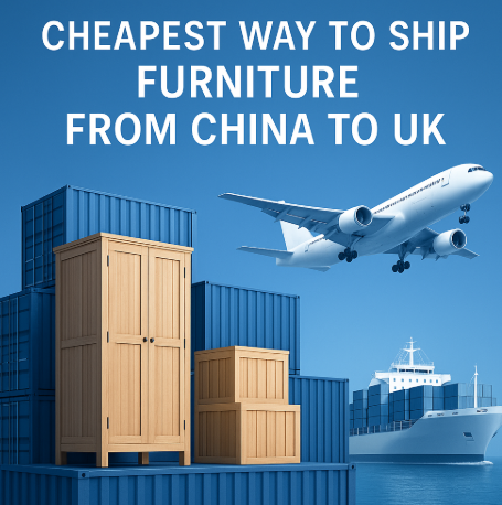 cheapest way to ship furniture from china to uk