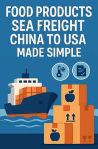 food products sea freight china to usa