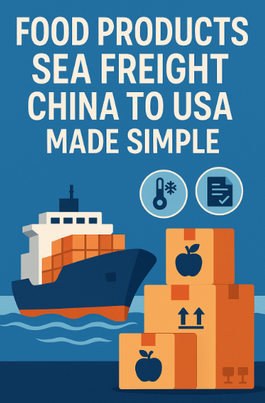 food products sea freight china to usa
