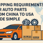 shipping requirements for auto parts from china to usa