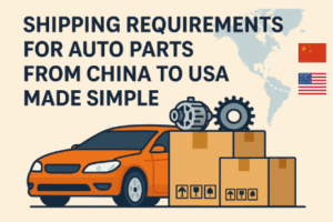 shipping requirements for auto parts from china to usa